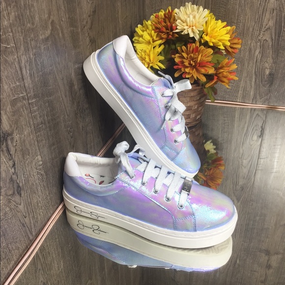 🛍 Jessica Simpson GYouth Wham Sneakers - Blue Inf - Picture 2 of 8